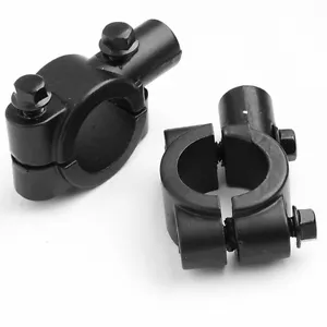 10mm Custom Mirrors Clamp Mount Adapter Fit For DUAL SPORTS BIKE 7/8" Handlebar - Foto 1 di 3