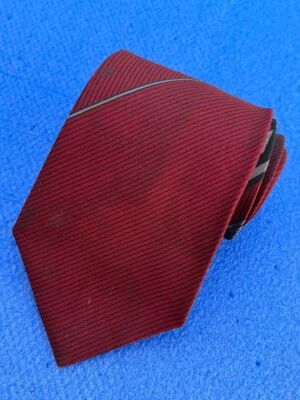 原装男式时尚隐藏裸体女孩设计栗色涤纶领带 — 第 1/4 张图片