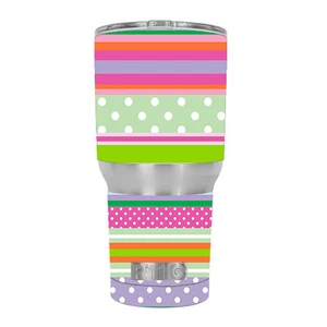 Skin Decal for RTIC 30 oz Tumbler Cup (6-piece kit) / colorful chevron - Picture 1 of 1