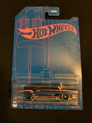 2022 Hot Wheels 54th Anniversary Satin Blue and Pink 3/5 EVIL TWIN Near Mint - Image 1 of 3