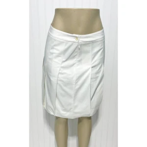 Falda Plisada Lilly Kiki Hasta la Rodilla Blanca Midi Tenis Etiqueta Blanca Talla 2 - Imagen 1 de 10