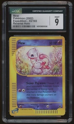 Mew Reverse Holo 2002 Expedition Base #55/165 Pokemon TCG CGC 9 - Image 1 of 2
