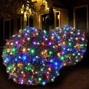 Led Christmas Net Lights for Bushes 120 Led, 5ft x 6ft Christmas Net Lights O... - Picture 1 of 7