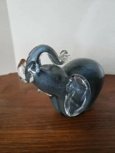 Vinci by Dynasty Gallery Hand Fused Art Glass Elephant Figurine - Picture 1 of 6