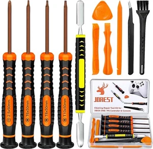 JOREST 25pcs Cleaning Repair Tool Kit for PS4 PS3 PS5 Xbox One/360 | PH0 T6 T8 - Picture 1 of 4
