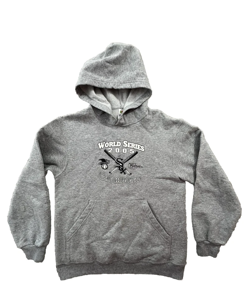 Sudadera con capucha de béisbol pequeña MLB campeones de la Serie Mundial 2005 de los Chicago White Sox de colección Foto 1 de 4