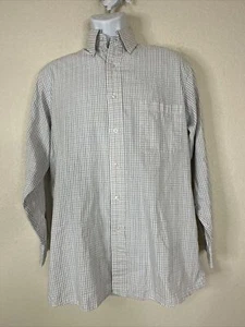 Van Heusen Pinpoint Oxford Men Size 15.5 Colorful Check Dress Shirt Long Sleeve  - Picture 1 of 8
