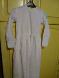 36/38==blanc coton fond de robe femme menue  ,théatre,communion  robe longue  - Imagen 1 de 4