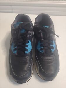 Sneaker Nike Air Max 90 LTR GS Boy's Size 6Y Black Blue Gray