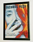 SUZANNE VEGA - FRAMED A4 rare ORIGINAL 1992 `in Liverpool` single ART poster 