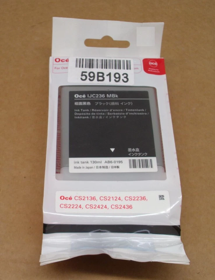 OCE IJC236 MBK Tinte black CS2136 CS2124 CS2236 CS2224 CS2424 CS2436 29952264 - Image 1 of 1
