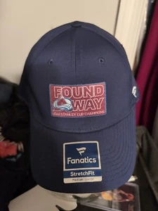 Colorado Avalanche Stanley Cup Hat Cap Stretch FIT M/L - Picture 1 of 5