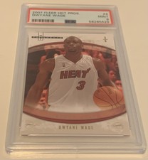 DWYANE WADE 2007 FLEER HOT PROSPECTS #4 PSA 9 MIAMI HEAT