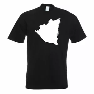 Nicaragua Contour T-Shirt Imprimé Funshirt Design - Imagen 1 de 19