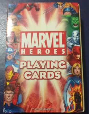 MARVEL HEROES PLAYING CARDS - BARAJA DE CARTAS POKER - COMPLETA - 52 CARTAS  - Imagen 1 de 3