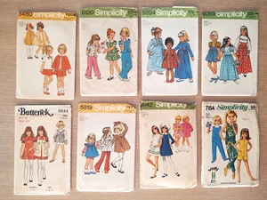 Lot of 8 Vintage Simplicity Sewing Patterns For Childrens Girls Size 4 (cut) - Picture 1 of 2