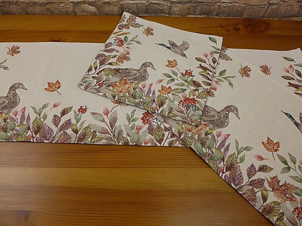 Sander Gobelin Tischset Deckchen Tischläufer Hayle Herbst Ente  Größenwahl - Bild 1 von 1