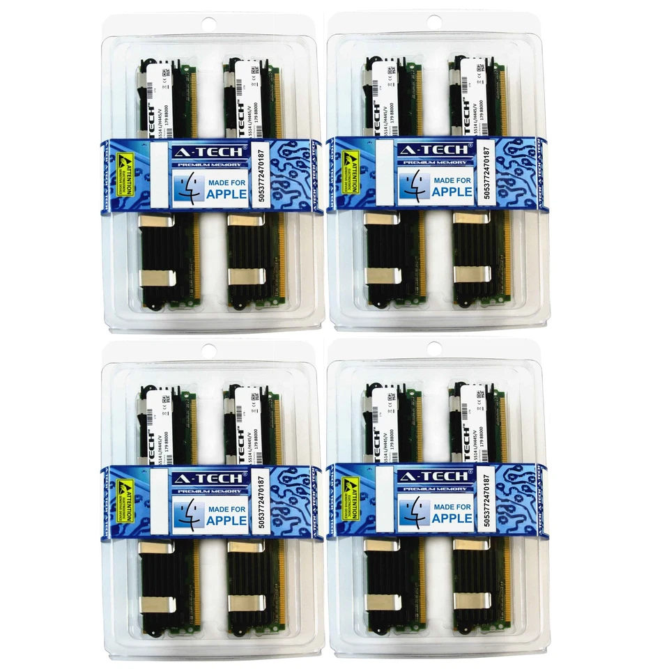 32GB 8x 4GB PC2-5300 APPLE MAC PRO Mid 2006 A1186 MA356LL/A MacPro1,1 Memory RAM - Image 1 of 1