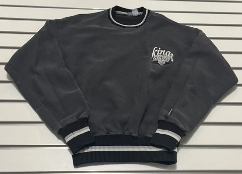 Vtg LA Los Angeles Kings Sweatshirt Sz Men’s L Embroidered USA Made Pullover Cover