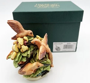 Harmony Kingdom Kolibris Jewels of the Wild #3576 Wildvögel Blumen Box - Bild 1 von 12