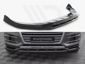 Front Diffuser Splitter Maxton Design Gloss Black ABS for AUDI Q7 MK2 - Picture 1 of 5