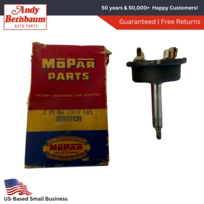 1951-1952 Desoto Chrysler 2 Speed Windshield Wiper Control Switch 1369985 NOS. - Image 1 of 4