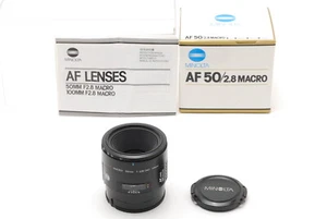 [Inutilizzato nella scatola] Minolta AF 50 mm f/2.8 obiettivo macro standerd per Minolta A GIAPPONE - Foto 1 di 8