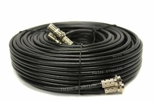 25m Meter Twin Satelliten Verlängerungskabel Leitung schwarz Koax Flinte für Sky HD Q - Bild 1 von 11