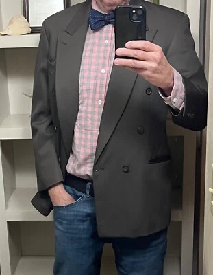 Chaqueta Blazer Art Deco Vintage Para Hombre 100% Lana Talla 40R Foto 1 de 4