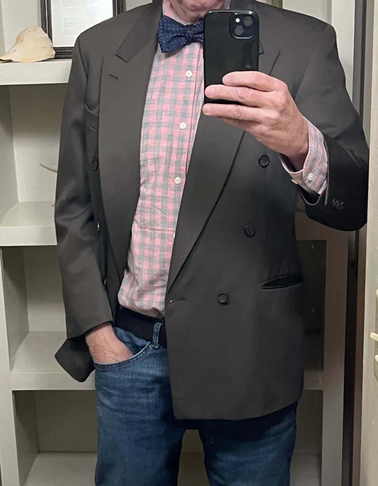 Art Deco  Vintage Men's Blazer Jacket 100% Wool Size 40R - Image 1 of 4