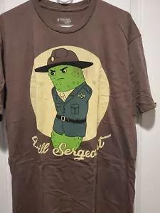 Camiseta para hombre Ranger up eneldo sargento algodón marrón xl ¡NUEVA! - Imagen 1 de 2