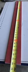 GPO3 Elektrische rote Fiberglasplatte 1/2" dick x 3,5" breit x 36,0" lang GPO-3 - Bild 1 von 6