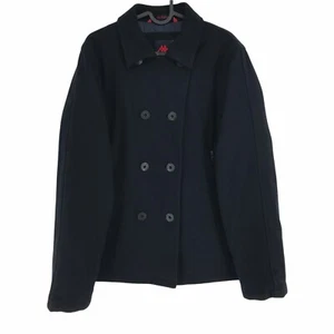 Robe di Kappa Azul Marino Lana Mezcla Sobre Abrigo Chaqueta Talla L - Imagen 1 de 10