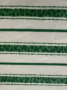 Ann Dennis Designer Home Decorating Fabric 19 Yards White Green Stripe Cotton - Picture 1 of 7