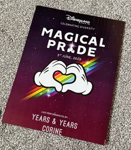 Rare 2019 Magazine Advert Picture Disneyland Paris Gay Pride Ad Years and Years - Picture 1 of 1