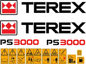 Terex PS3000 Dumper Aufkleber - Bild 1 von 1