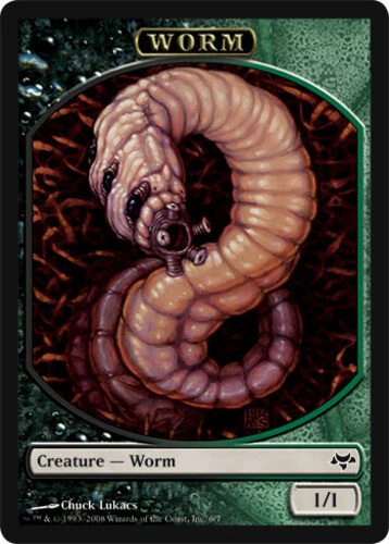 Worm Token ~ Near Mint Eventide MTG Magic UltimateMTG Multi-Color Card - Image 1 of 1