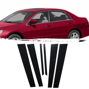 Cubierta de moldura negra para poste de pilar de ventana para Honda Accord 2003~2007 accesorios - Imagen 1 de 9