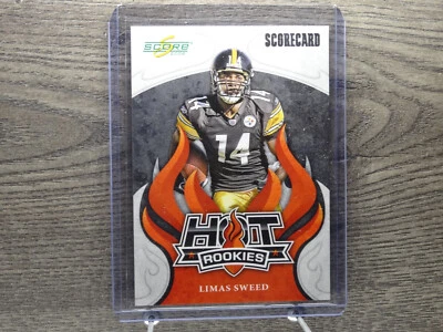 2008 Score Hot Rookies Scorecard #18 Limas Sweed /999 - Image 1 of 2