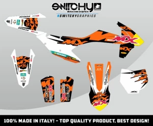 Set ADESIVI GRAFICHE K18 C pour Moto SX 125 150 2016 2017 2018 Decals Dekor - Bild 1 von 1