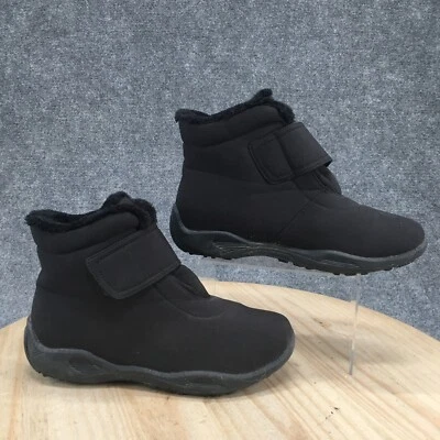 Botas de nieve Propet para mujer 11 M Madi correa al tobillo negras gancho y bucle cómodo W4416 Foto 1 de 4