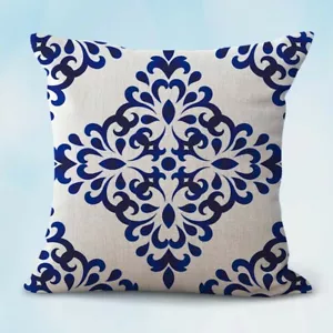 Talavera Azulejos Portugal Spanisches Porzellan Kissen Überwurf Dekor - Bild 1 von 2