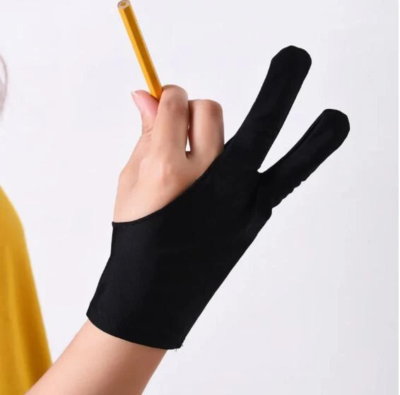 Artist Drawing 2 Finger Glove Graphics Drawing Art Student Pen Tablet Pad 1pc - Image 1 of 4