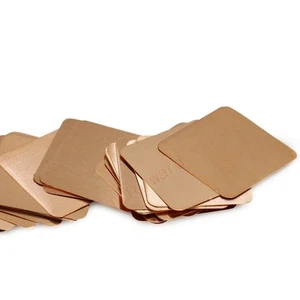 20pcs 15mm x 0.1mm Copper Shim Thermal Cooling Heatsink Pad For Laptop CPU GPU - Picture 1 of 2