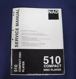 Manuale di servizio lettore compact disc NAD 510 originale - Foto 1 di 1