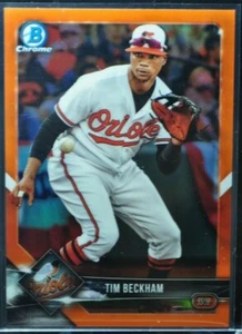 BB - 2018 - Bowman Chrome - Orange Refractor - Tim Beckham - 17/25 - 74 - Bild 1 von 2