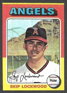 1975 TOPPS MINI #417  Skip Lockwood  LA CALIFORNIA ANGELS  EX-MINT  A - Picture 1 of 2