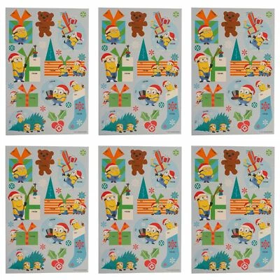 TREASURE CO TRIO Minions Self Stick Gift Tags (20 ct x 3, 60 total) Adhesive Christmas Holiday
