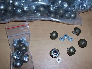 5 Stück Moderne Halbkreis Jeansknöpfe ca: d 14 mm  (1,05 € / Stück)    (jkk14mm) - Picture 1 of 1