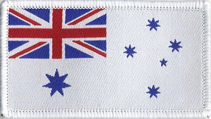 Royal Australian Navy Flagge, gewebtes Abzeichen Aufnäher 8 cm x 4,5 cm - Bild 1 von 1